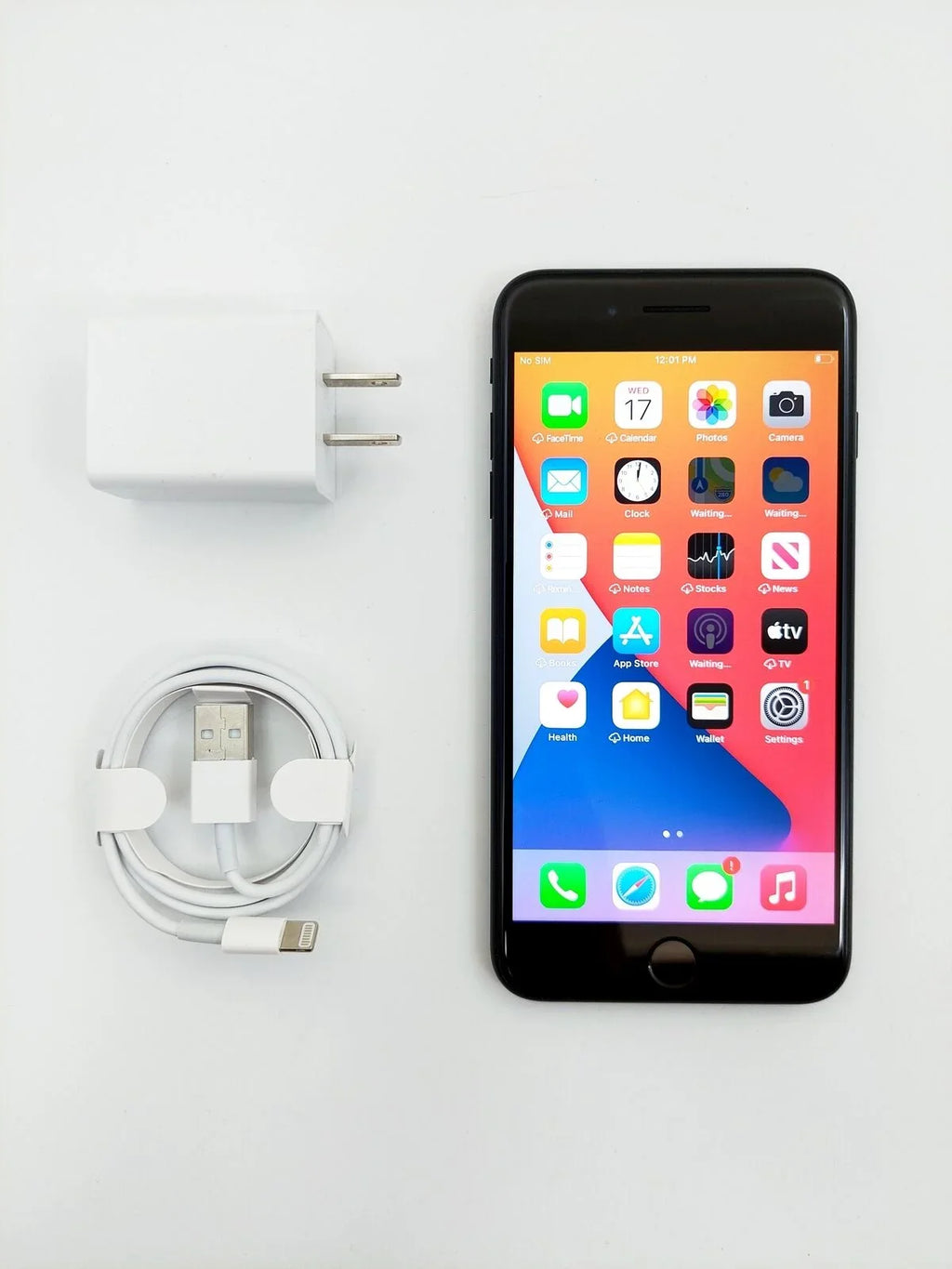 Restored  iPhone 7 Plus A1661 (Fully Unlocked) 32GB Matte Black w/ Pre-Installed Tempered Glass (Refurbished)