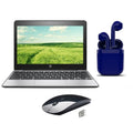 Restored |  Chromebook | 11.6-inch | Chrome OS | 4GB RAM | 16GB SSD | Bundle: USA Essentials Bluetooth/Wireless Airbuds, Wireless Mouse By Certified 2 Day Express