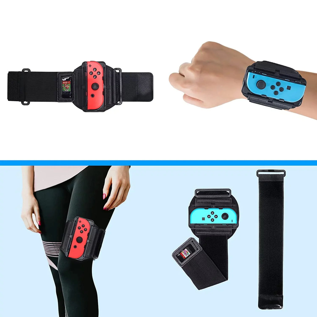 New Upgrade 2-in-1 Arm and Leg strap matching with Nintendo Switch Sports/Ring Fit Adventure/Just Dance