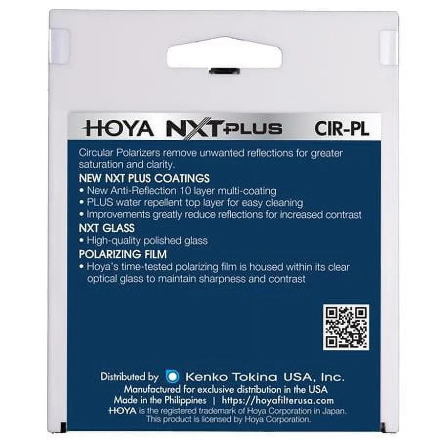 Hoya 77mm NXT Plus Circular Polarizer Slim Frame Glass Filter