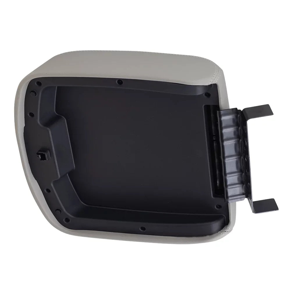 Brock Replacement Gray Center Console Armrest Lid wrap appropriate with 2007-2013 Silverado Sierra Tahoe Escalade Pickup Truck with Full Center Console