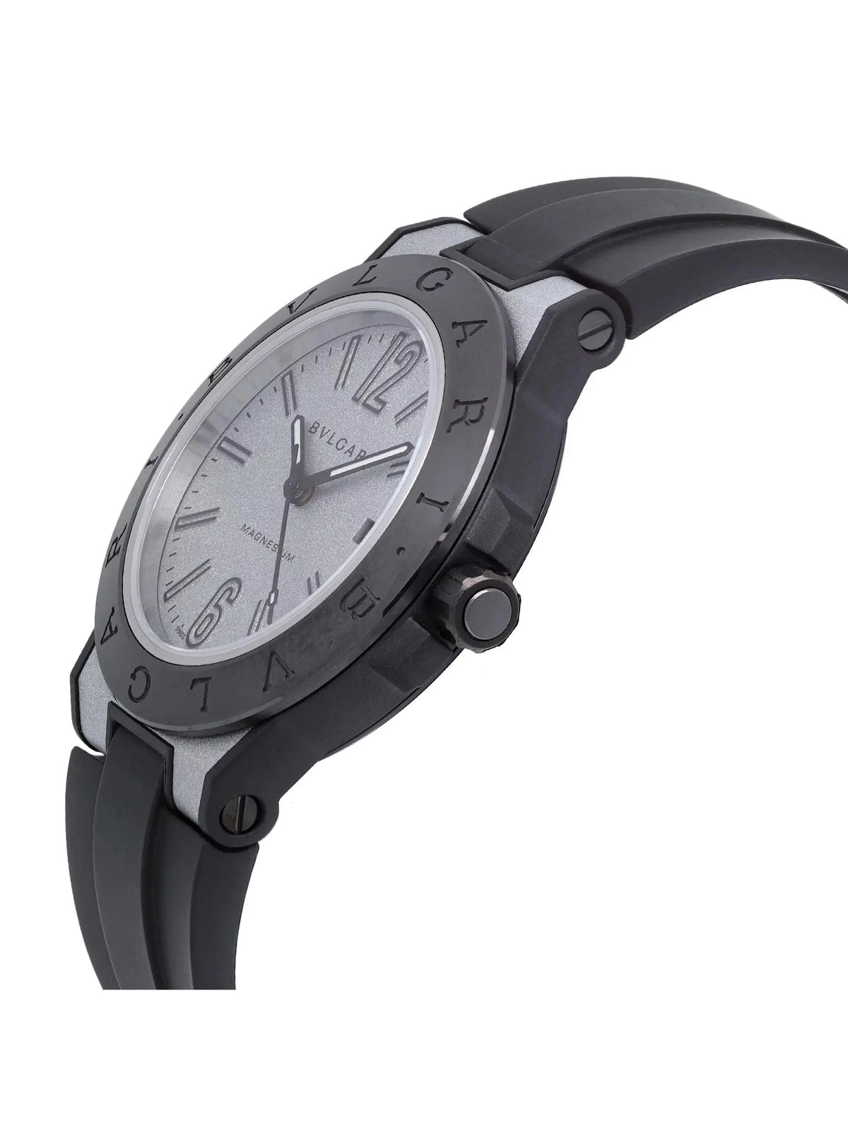 Bvlgari Diagono Magnesium 41mm Ceramic Silver Dial Automatic Mens Watch 102427
