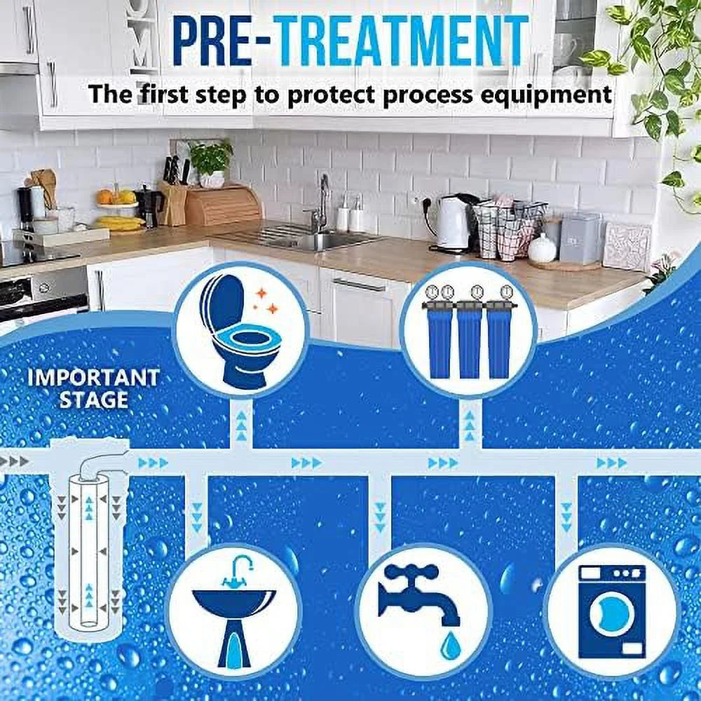 suitable With FPMB5-20, FPMB520, SDC-25-2005/4, VX05-20 Pack Of 25. Standard Whole House -Blown Four Layers Filtration Polypropylene 10 Micron Sediment Filter 20” X 2.5” Fits 20” X 2.5” Housings