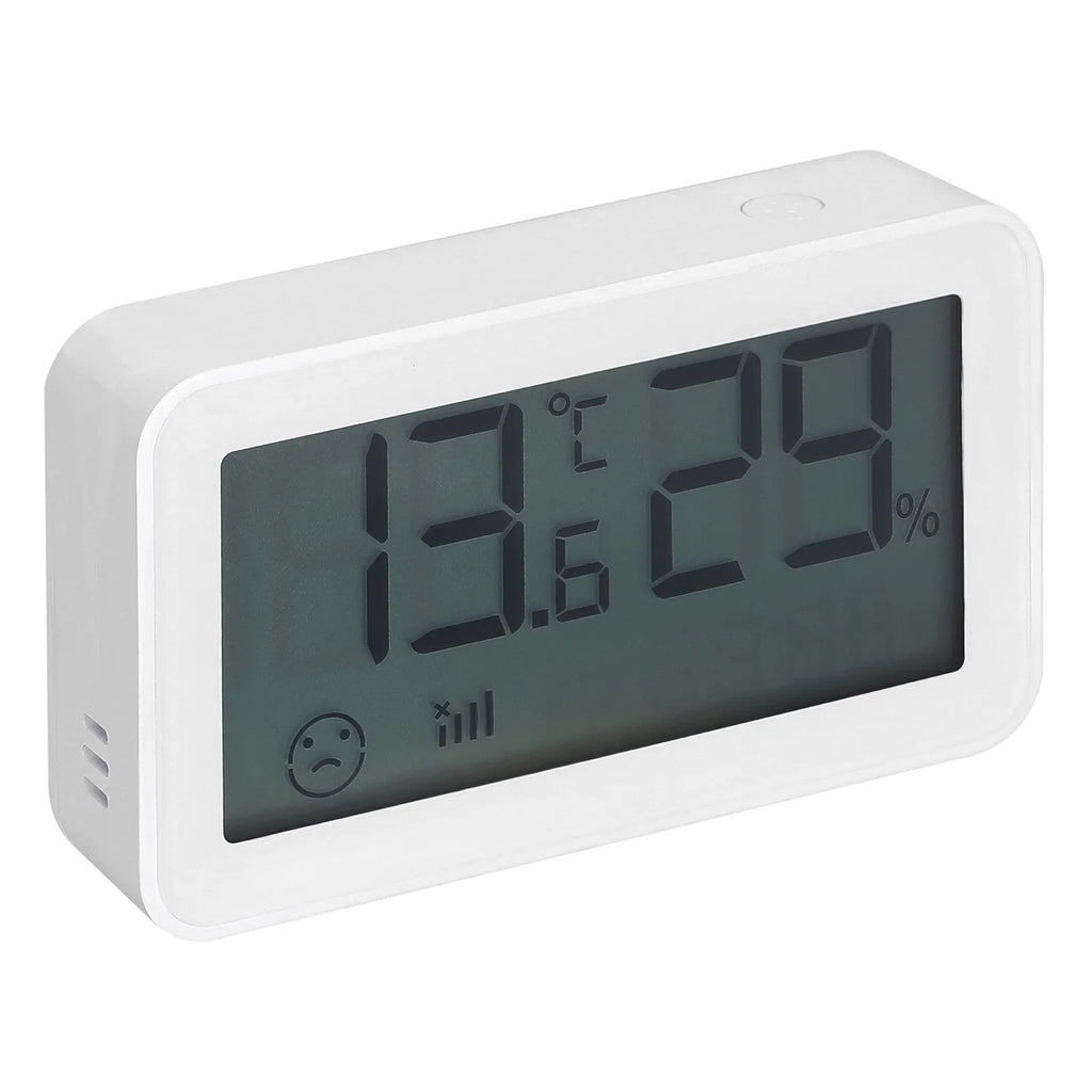 Bisofice Thermo-Hygrometer,Thermometer Temperature Humidity Time Display appropriate Humidity With matching With And Indicator / Time Display suitable With Bt Indoor Office Baby Room