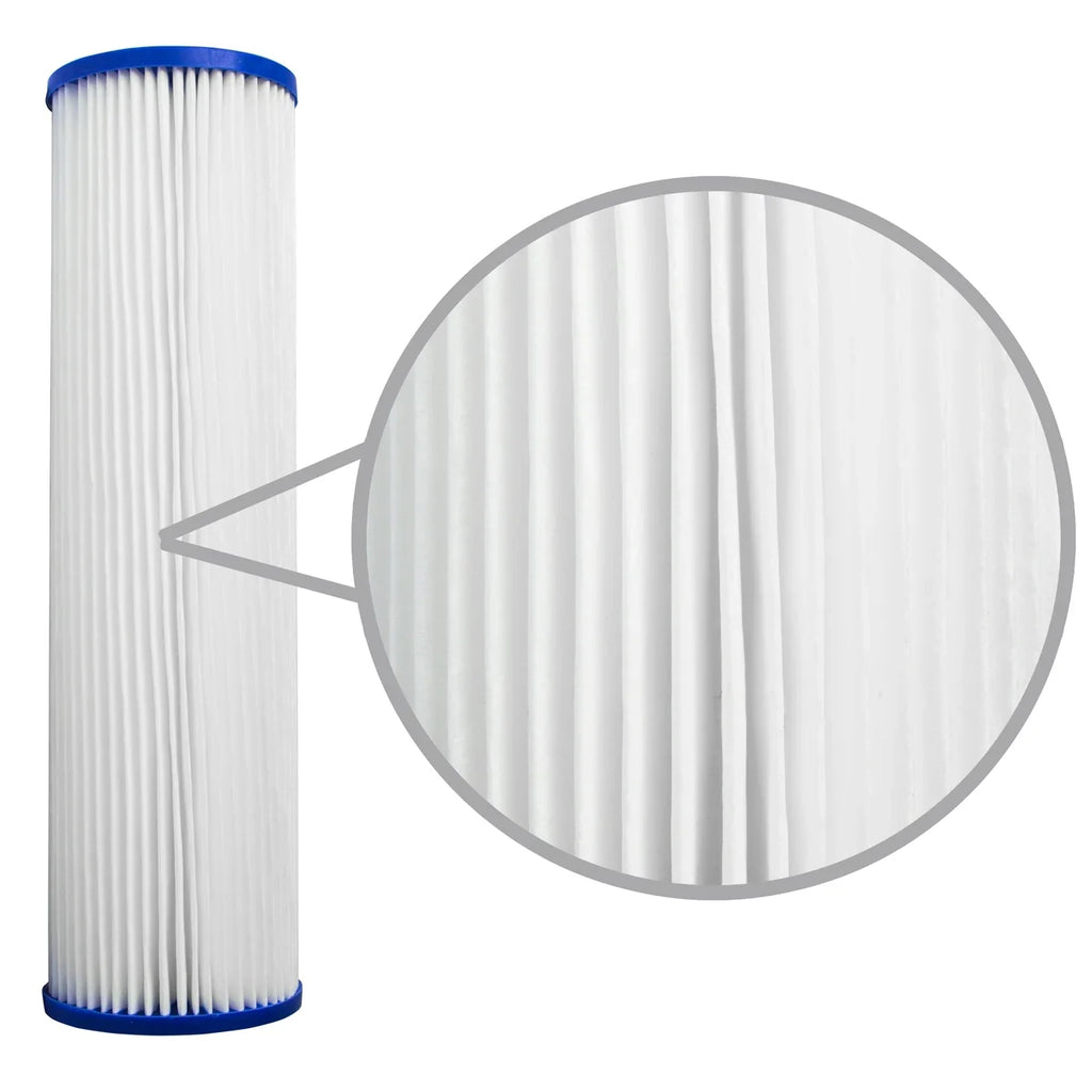 Pleated Poly Sediment moisture Filter Cartdrige 20x2.5" 5 micron 25 Pack