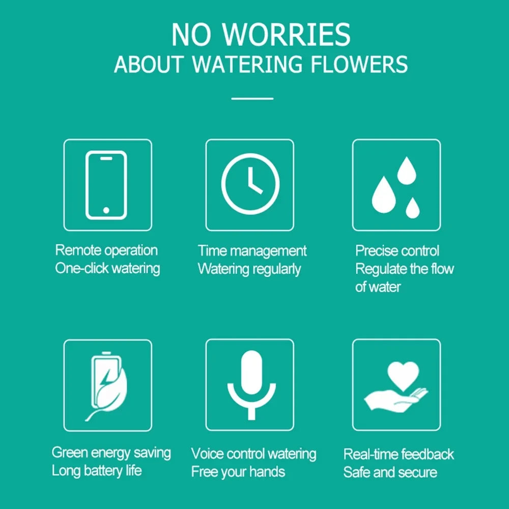 moobody WiFi Sprinkler Timer Solar Powered Smart aqua Timer APP Voice Control Wireless Hose Faucet Timer Garden Lawn Yard