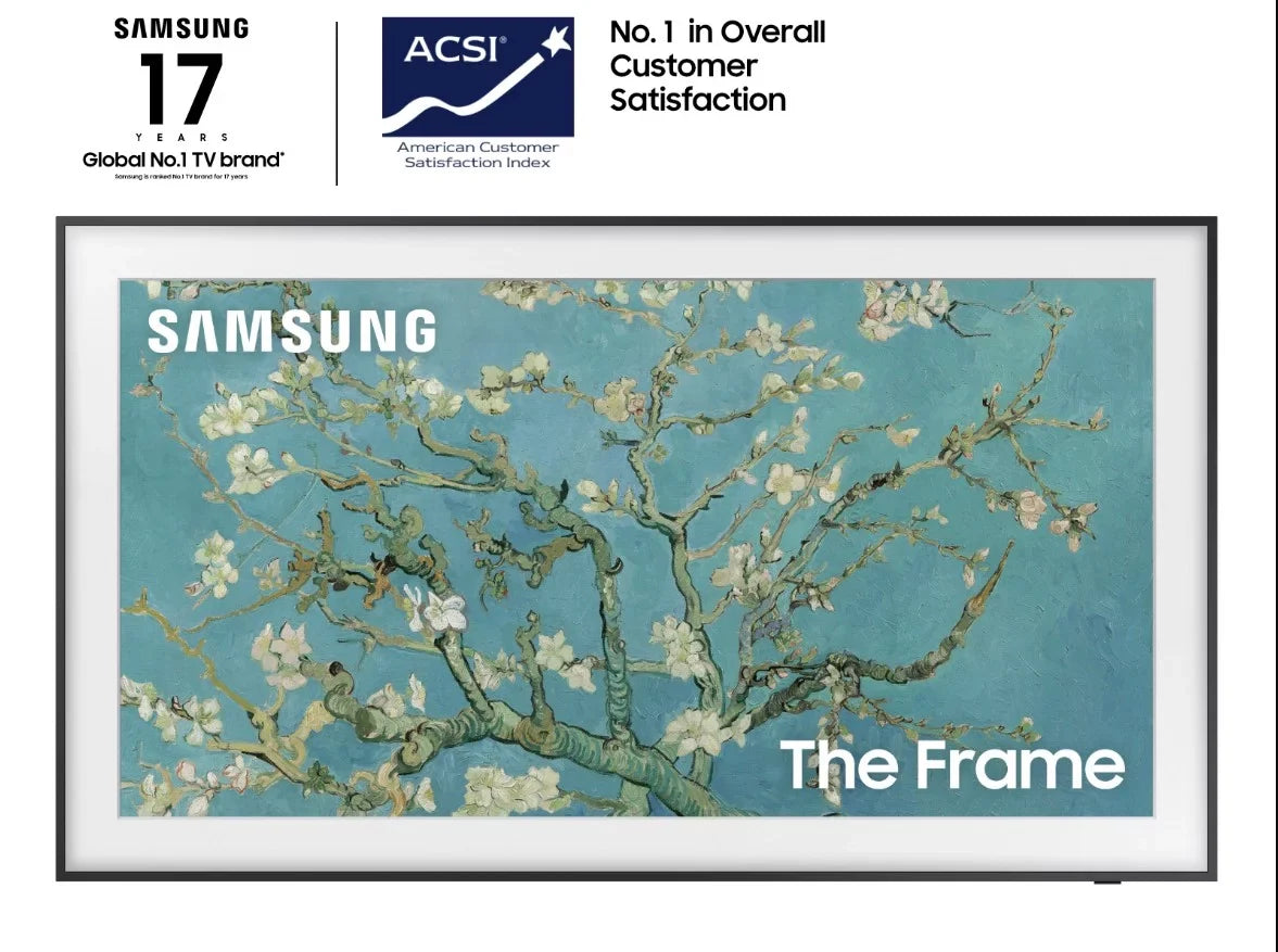 QN55LS03BAFXZA 55-inch The Frame 4K UHD Smart QLED TV with  VG-ARAB22WMT Auto-Rotating Wall Mount (2022)