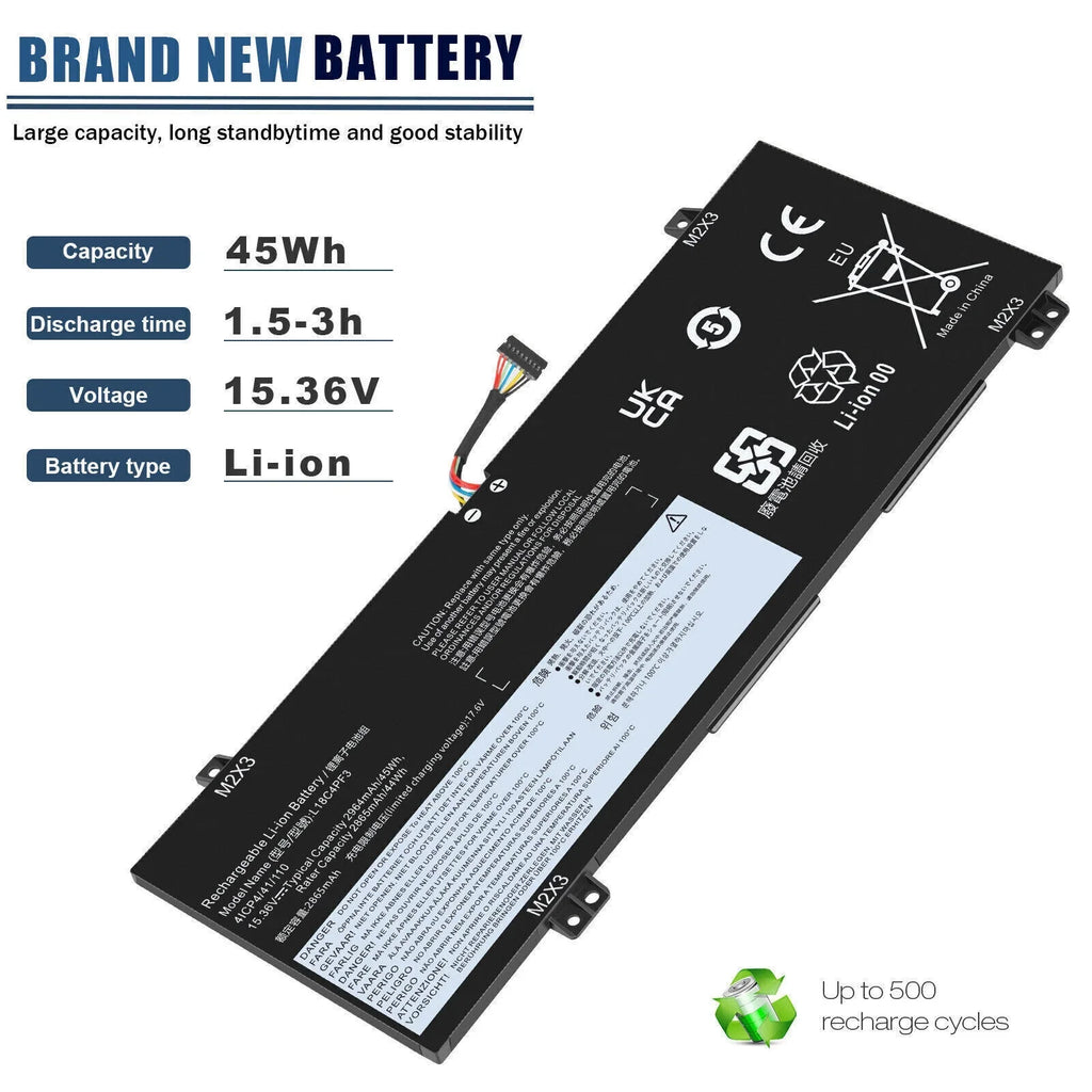 Laptop Battery for  ThinkPad P43s T490 T495 T14 L18M3P74 02DL007