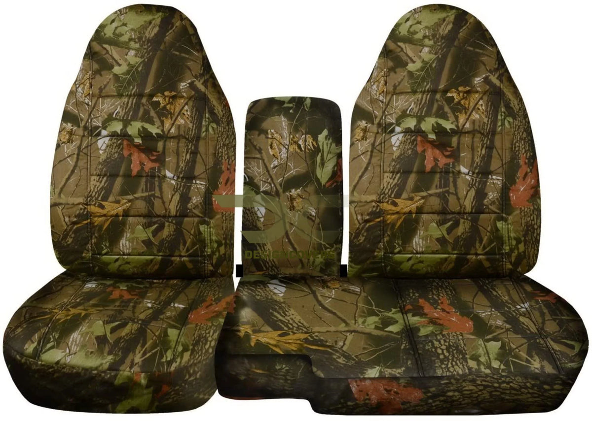 T3-Designcovers Fits 1991-1997  Ranger/Mazda B-Series Camouflage Truck Seat Covers(60/40 Split Bench)w Center Console/Armrest protector:Opening Console:Real Tree