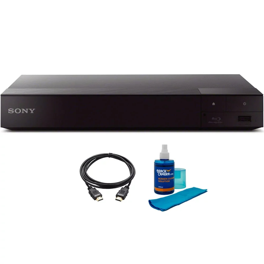 BDP-S6700 4K Upscaling 3D Streaming Blu-ray Disc Player w/ Cleaning Kit and HDMI Cable Bundle