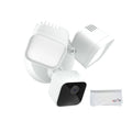 Blink_Wired_Floodlight Camera – Smart security camera, 2600 lumens, HD live view, enhanced motion detection, built-in siren – 1 camera (White) with VIECAM Cleaning Cloth