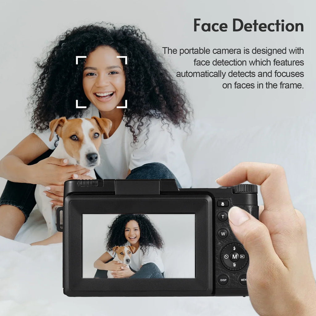 Andoer-2 Digital camera,TFT Rotatable Screen Rotatable Screen 48MP  16X Support 3.0-inch TFT Rotatable 2pcs Batteries Screen 48MP 4K Camera 3.0-inch TFT Portable Camera 3.0-inch 48MP 4K  dsfen