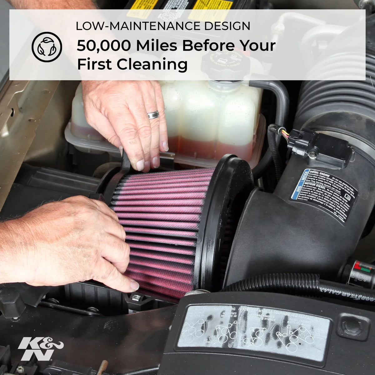 K&N Engine Air Filter: High Performance, Premium, Washable, Industrial Replacement Filter, Heavy Duty: E-3737