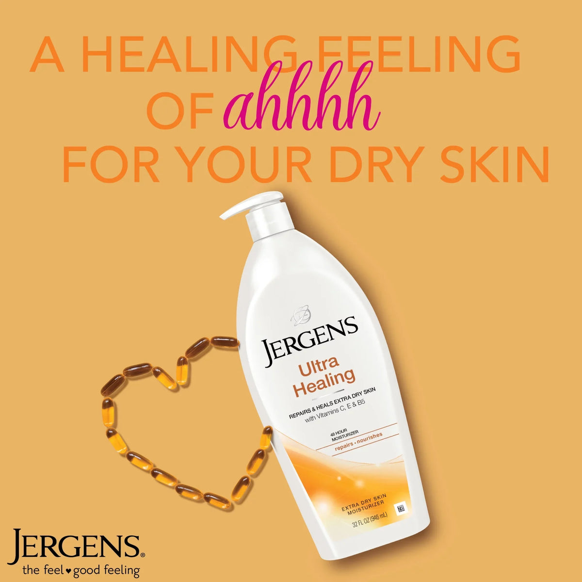 Jergens Ultra Healing Extra Dry Skin Moisturizer, 32 Oz