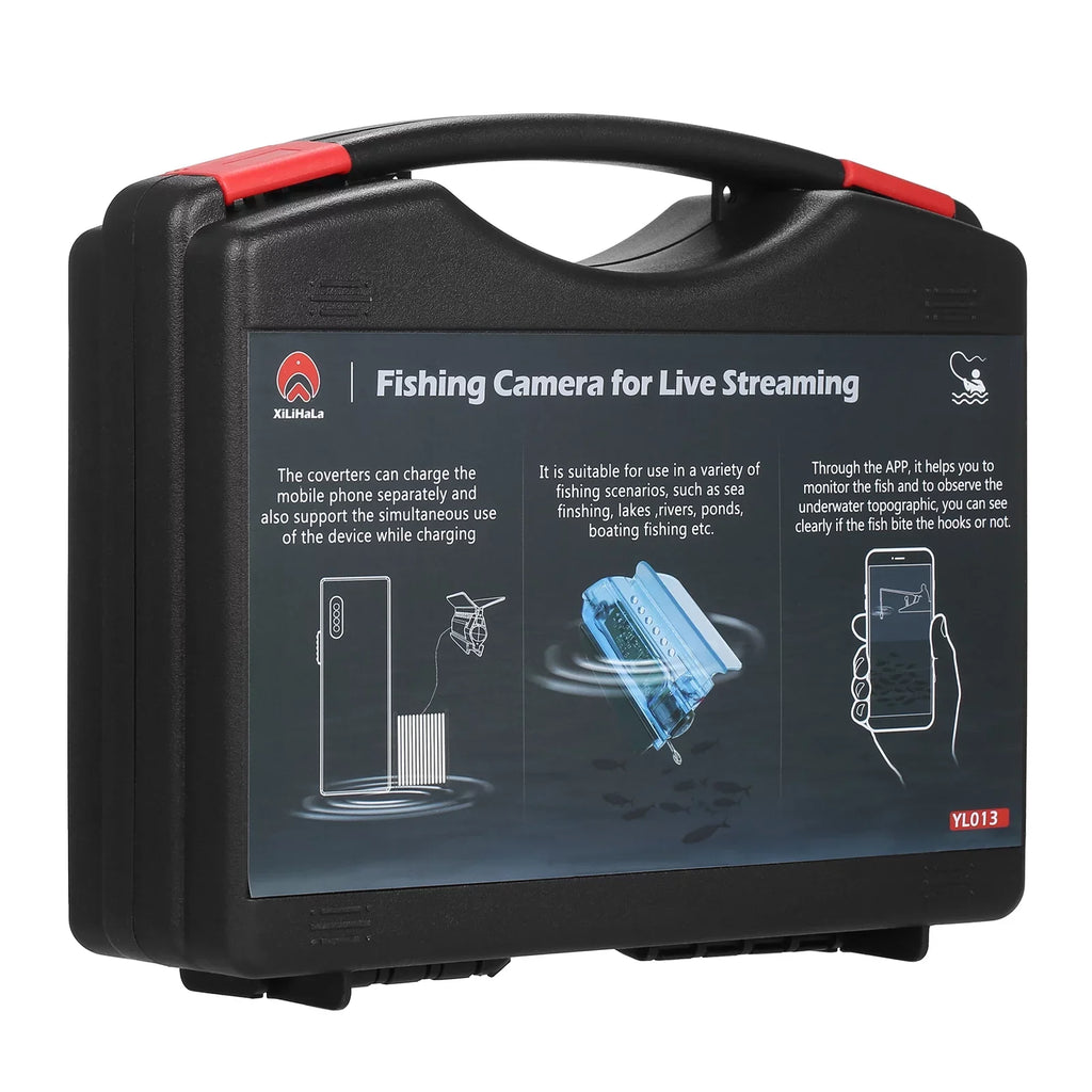 Gofishup 1080P Underwater Fishing Camera Fish Finder with APP Control, Live Video for Ice Lake Sea ship Kayak Fishing
