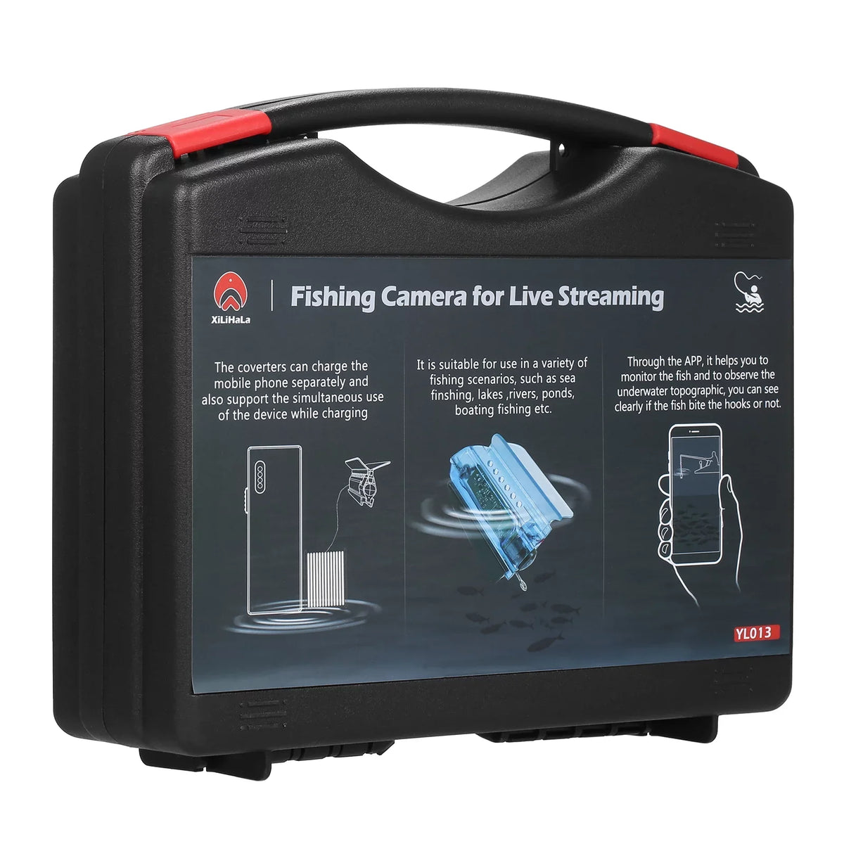 Gofishup 1080P Underwater Fishing Camera Fish Finder with APP Control, Live Video for Ice Lake Sea ship Kayak Fishing