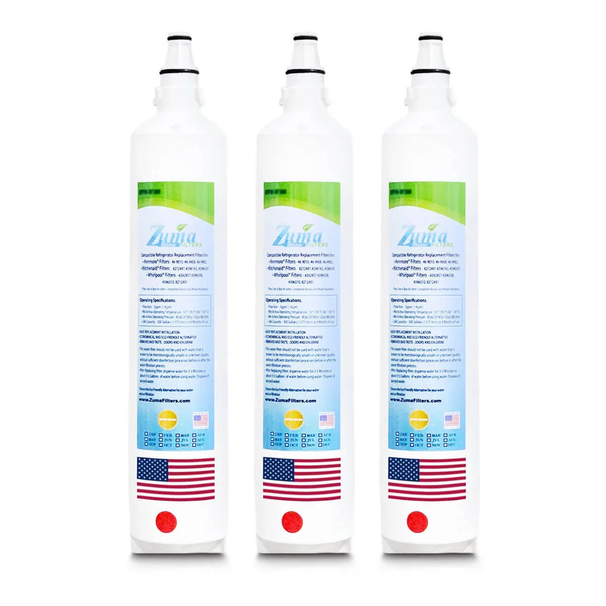 ZUMA Brand , moisture Filters , Model # ZWFZ1-RF750 , appropriate with Subzero® BI36UIDSPHRH - 3 Pack - Made in U.S.A.
