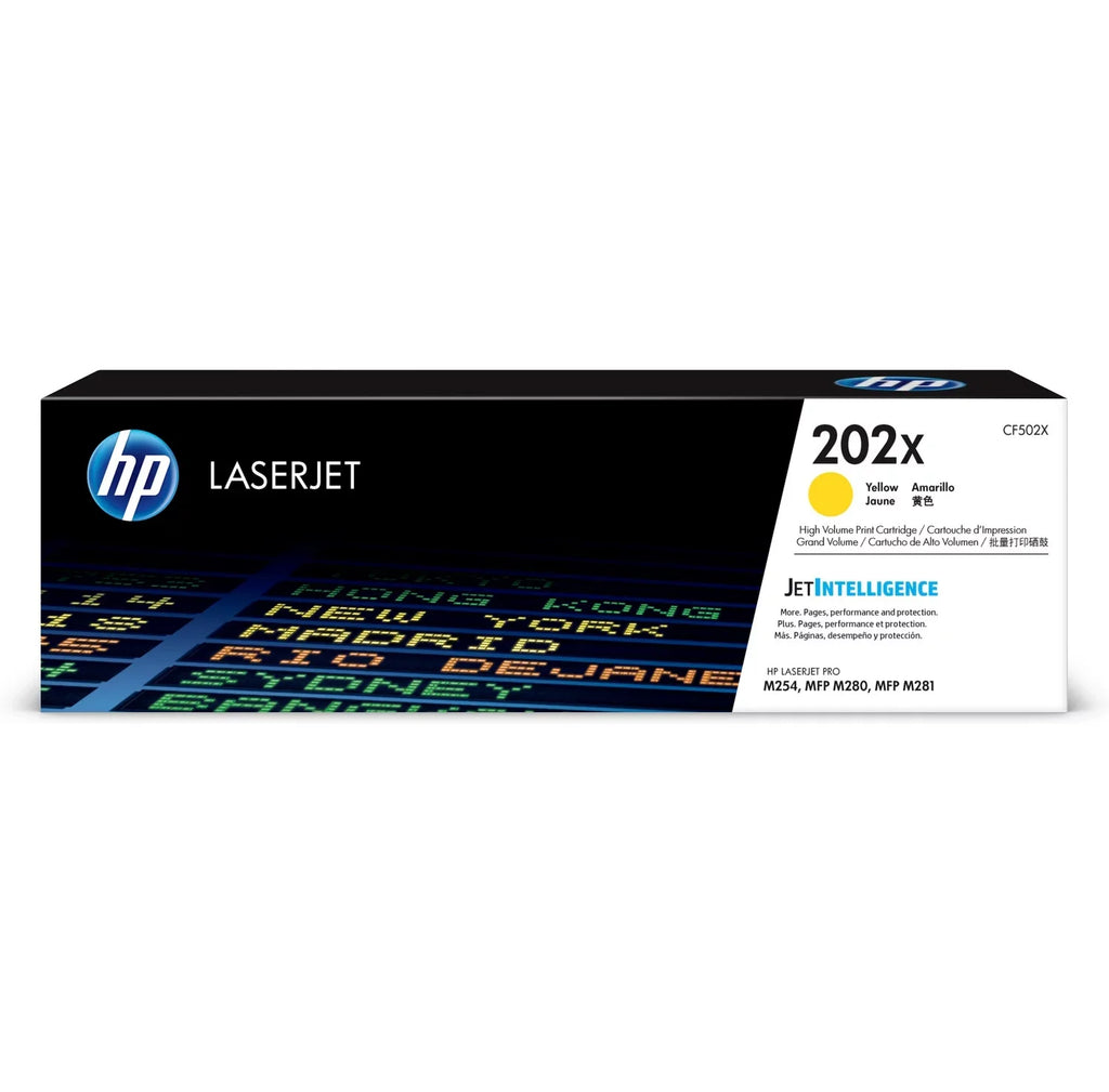 202X (CF502X) Toner Cartridge, Yellow High Yield