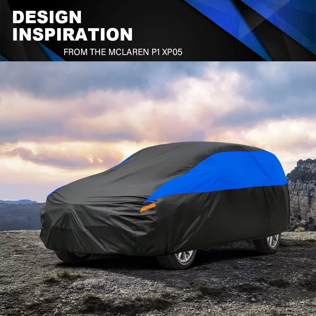 SUV Car shield Waterproof All elements , Size 1 FitSUV-Length up to 181 inch, Blue