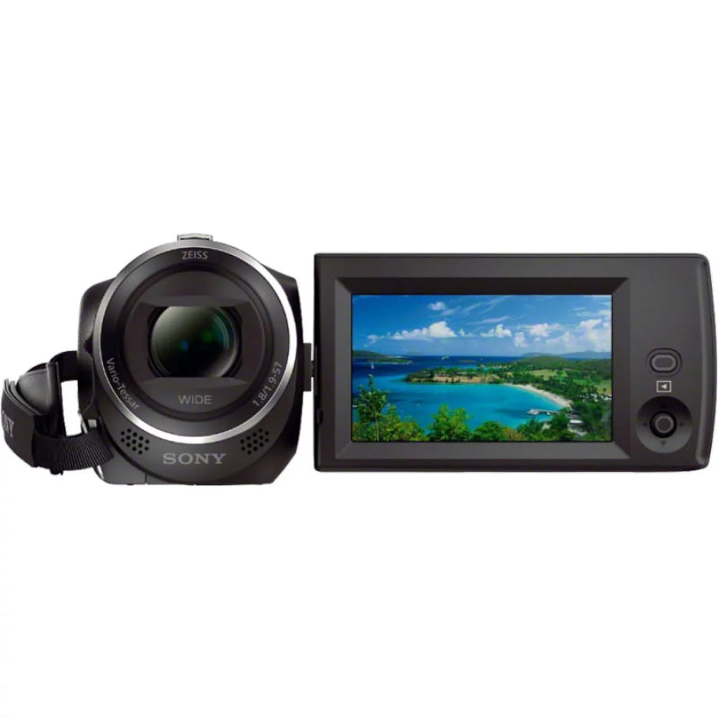 HDR-CX405/B Full HD 60p Camcorder + 64GB Ultra MicroSDXC UHS-I Memory Card + NP-BX1 Battery Pack + Accessory Bundle