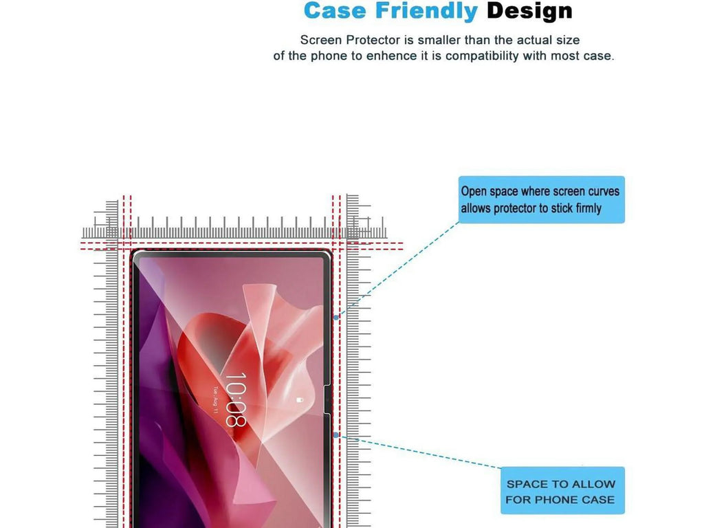 [2-Pack] Screen Protector for  Tab P12 /  Xiaoxin Pad Pro 12.7 inch Tempered Glass Screen Protector Film, S Pen suitable, Anti-Fingerprint, Anti-Scratch