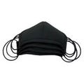 Small Reusable Facemask, Black - Pack of 4. Saddleman SDLSDL-FMS-01 10 in