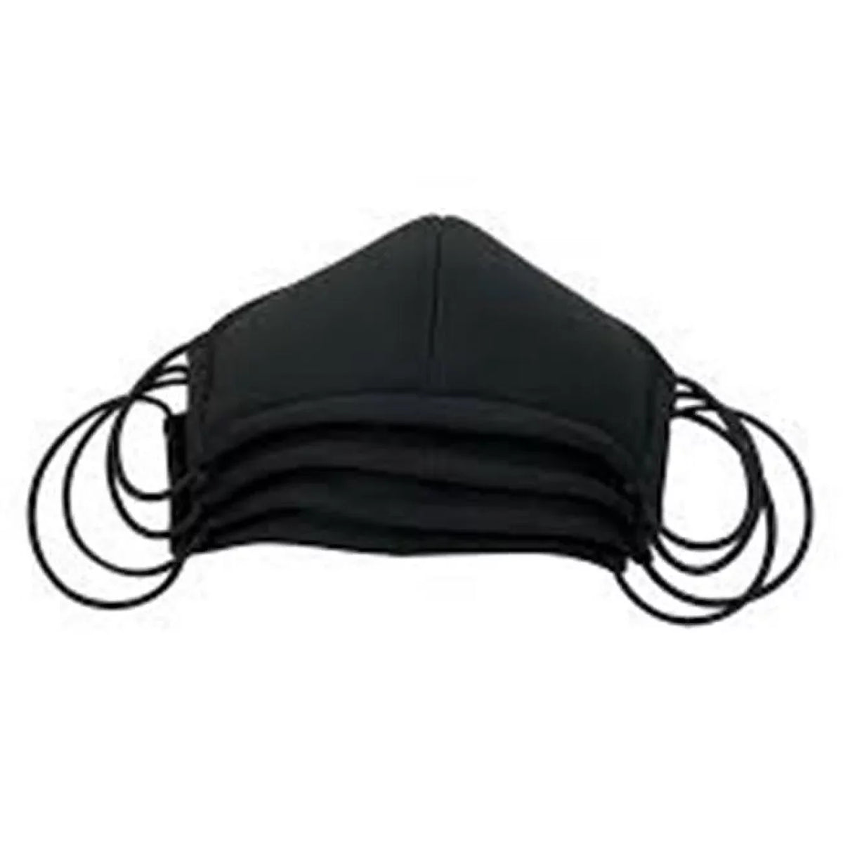 Small Reusable Facemask, Black - Pack of 4. Saddleman SDLSDL-FMS-01 10 in