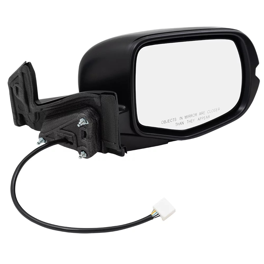 Brock Aftermarket Replacement Passenger Right Power Door Mirror Assembly Paint To Match Black Manual Folding With Heat Without Signal-Memory-Auto Dimming-Side View Camera