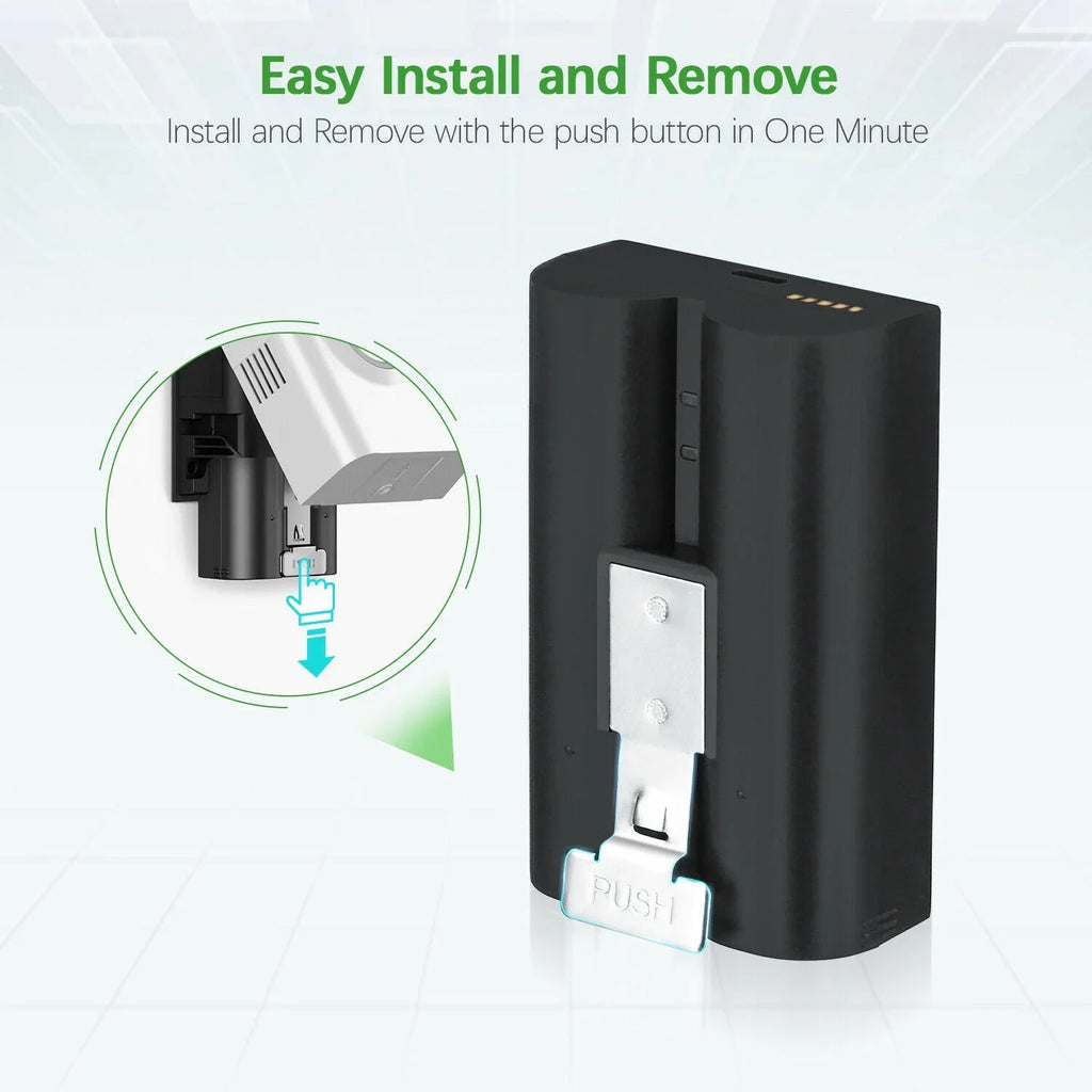 EBL 5-Pack Rechargeable Doorbell Replacement Battery appropriate with Ring Video Doorbell 2/3/3 Plus/4, Spotlight Cam, Stick Up Cam, for Ring Doorbell Camera, Backup Batteries 6040mAh 3.65V