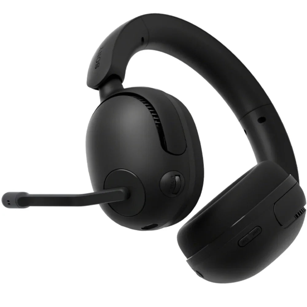 WHG500/B INZONE H5 Wireless Noise Cancelling Gaming Headset, Black Bundle with Deco Gear Pro Audio Headphone Stand, 6 Foot USB-A to USB-C Cable & 2 YR CPS Enhanced Protection Pack
