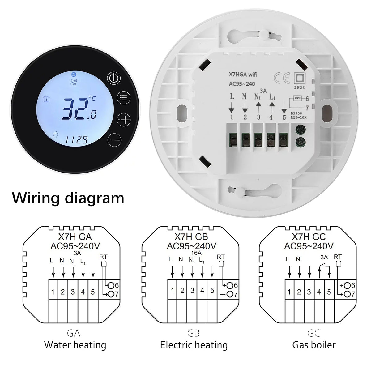 Arealer WiFi LCD Display Intelligent Programmable Controller APP Control matching with Home Voice Control
