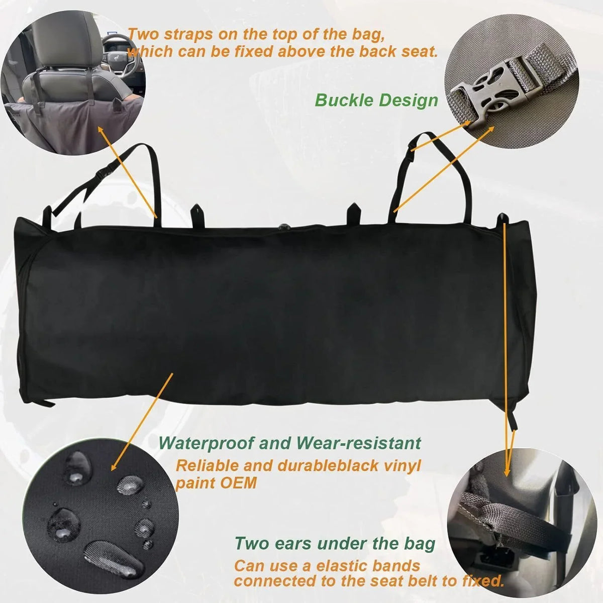 Soft Top Window Storage Bag 600D For 2021-2022  Bronco Accessories 4 Door