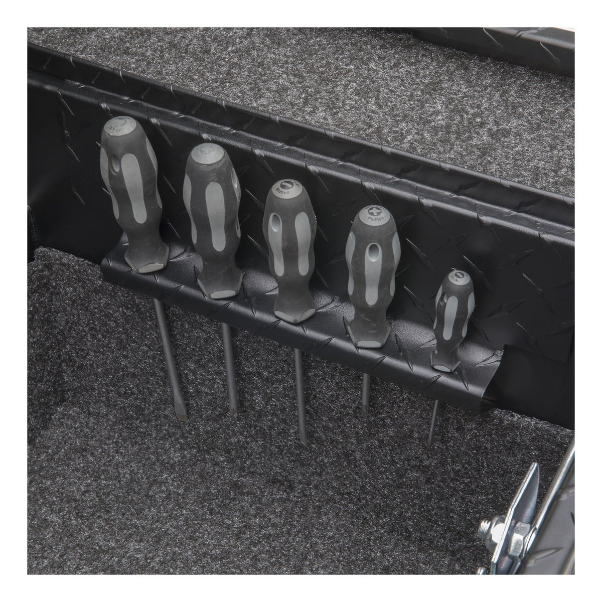 UWS/United Welding Services SL-72-LP-MB-R UWSSL-72-LP-MB-R 72IN SECURE LOCK LOW PRO MATTE BLACK WITH RAIL TOOLBOX