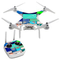 Textures Squares DJI Phantom 3 Professional Skin Skins Vinyl Decal Kit