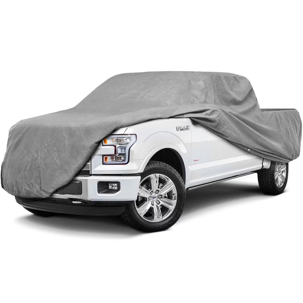 NEH Superior Pickup Truck shield - Waterproof All climate Breathable Outdoor Indoor - Gray - Fits Pickup Trucks with Extended Cab, Standard Bed up to 20' 9" Length (249" x 70" x 60")