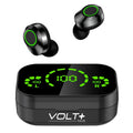 Wireless V5.3 LED Pro Earbuds suitable with your  Galaxy S22+/ 5G/Plus/Ultra IPX3 BlueTooth moisture & Sweatproof /Noise Reduction & Quad Mic(Black)