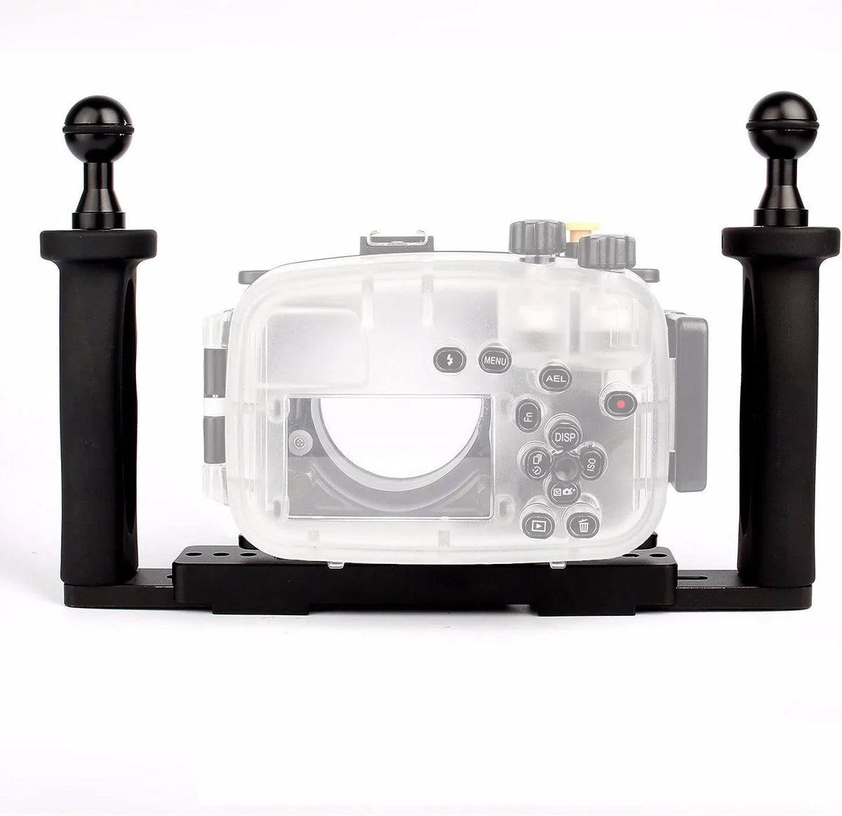 Seafrogs 60M Underwater Camera Housing w/ Dome Port & Two Hands Aluminium Tray Kit, Waterproof case for  RX100 I II III IV V RX100 M2 M3 M4 M5