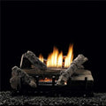 Manual Refractory Log Set with Vented & Vent-Free Burner, Natural Gas - 7 Piece. Empire  24 in