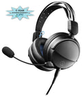 Audio Technica ATH-GL3BK Closed-Back Wired Gaming Headset - Black/Blue with an Additional 1 Year Coverage by Epic Protect (2022)