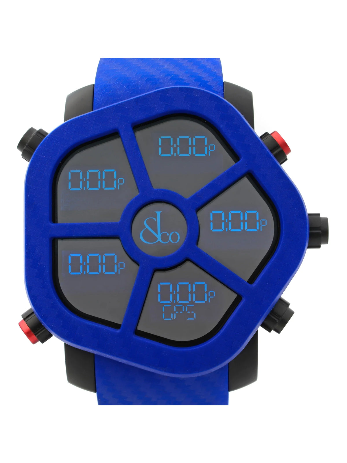 Ghost Carbon Bezel Blue Analog Quartz Men Watch GH100.11.NS.PC.ANE4D. Jacob & Co