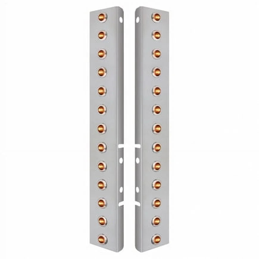 United Pacific 34476 Air Cleaner Light Bar   Front, Stainless Steel, With
