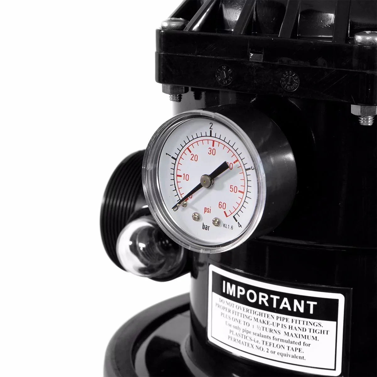 XtremepowerUS Sand Filter System 19", Pressure aqua, 360 degree rotation of valve 24,000 Gallons, Gray