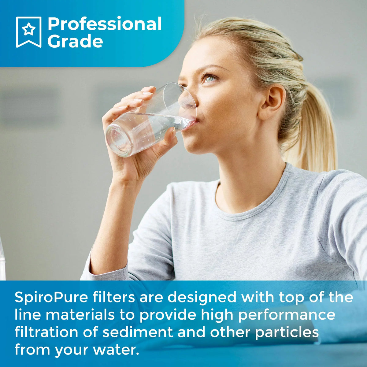 SpiroPure SP-DD-6010-20BB 20x4.5 BB 10 Micron Spun Melt-Blown Polypropylene liquid Filter Cartridge SDC-45-2010 (Case of 6)