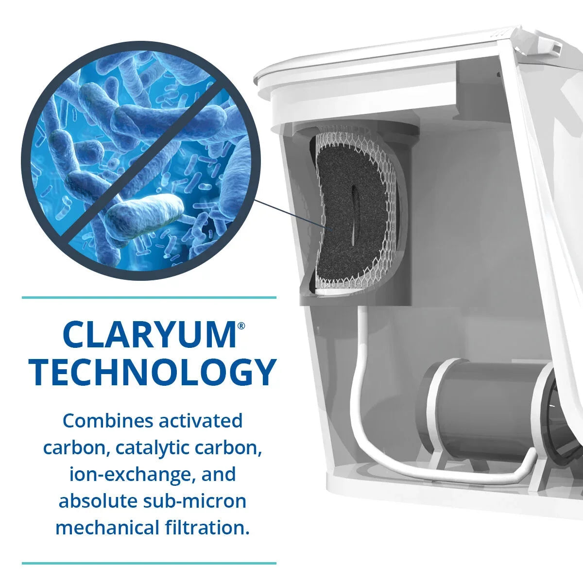 Aquasana Clean aqua Machine, Powered aqua Filter Pitcher, Filters 320 Gallons, Black