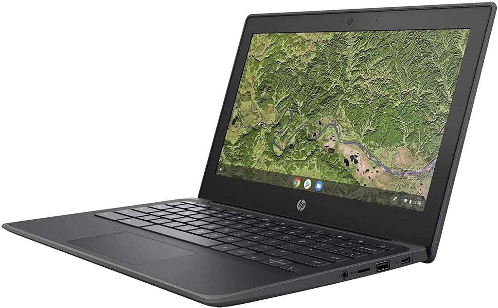 Chromebook 11 11.6" Laptop Computer for Business or Education, AMD A4-9120C Processor up to 2.4GHz, 4GB DDR4 RAM, 32GB eMMC, 802.11AC WiFi, Bluetooth 5.0, Webcam, Black, Chrome OS, Mousepad