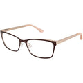 NEW GX by GWEN STEFANI GX032 Brown & Gold Eyeglasses 53mm with GX Case