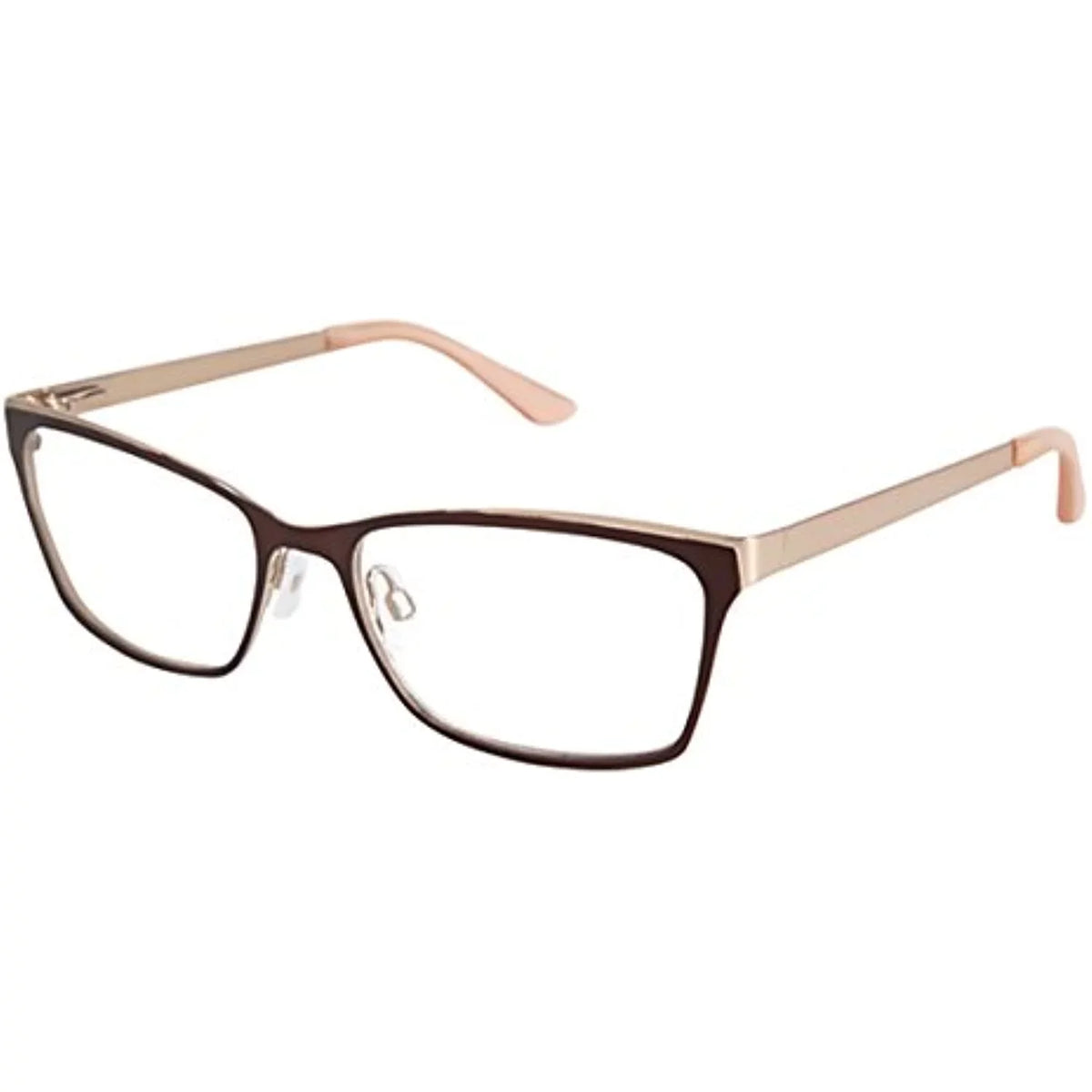 NEW GX by GWEN STEFANI GX032 Brown & Gold Eyeglasses 53mm with GX Case