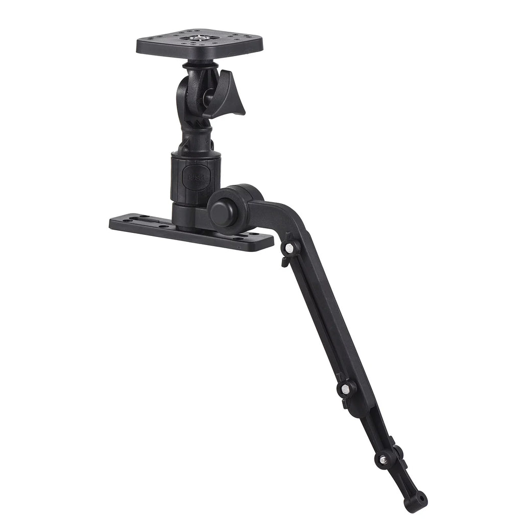 Tomshoo Durable Kayak craft Transducer Mounting Arm, Fish Finder Mount Base Adapter, 360 Degree Swivel