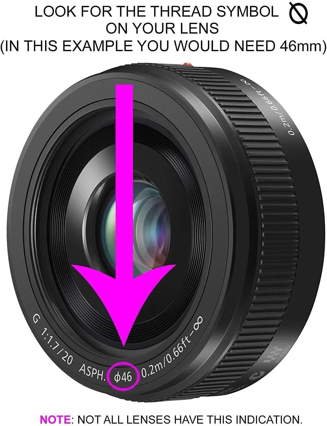 3.5X High Definition Telephoto Lens matching with Olympus Pen E-PL7 (Only for Lenses with 49, 52, 55, 58, 62 & 67mm Filter Threads)