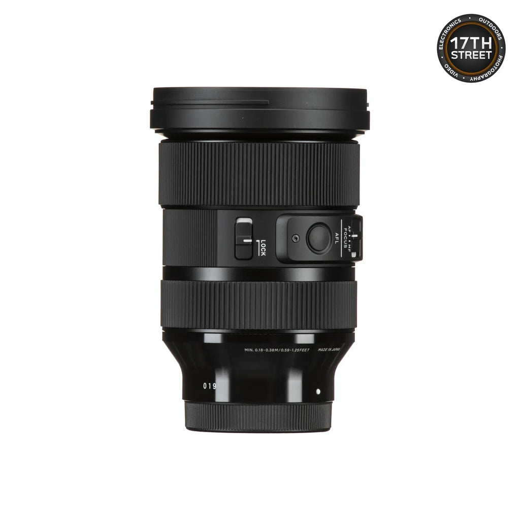 Sigma 24-70mm F2.8 DG DN Art Lens for  E with Professional 1TB External Hard Drive USB-C 3.2 Gen 1, 64GB Extreme PRO UHS-I SDXC Memory Card and Waith Microfiber Cleaning Cloth (Bundle Set)